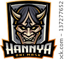 Hannya oni mask esport mascot logo 137277652