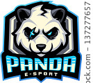 Panda esport mascot logo design 137277657