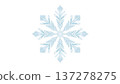 Light blue snowflake illustration 137278275