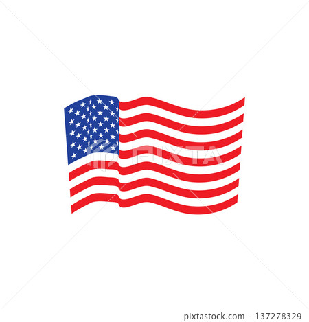 American flag illustration American flag illustration 137278329