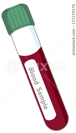 Green Cap Blood Sample Tube - Medical Test Tube for Laboratory Analysis 137278378