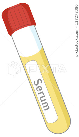 Isolated Serum Test Tube for medical or biological education Isolated Serum Test Tube for medical or biological education 137278380