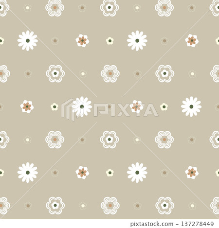 seamless pattern with abstract flowers 137278449