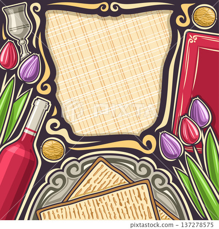 Vector poster for Passover 137278575