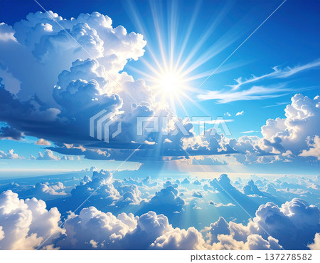 無垠的藍天，燦爛的陽光，以及充滿希望的積雨雲。 137278582