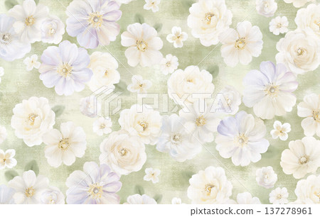 floral pattern of roses flower petals floral pattern of roses flower petals 137278961