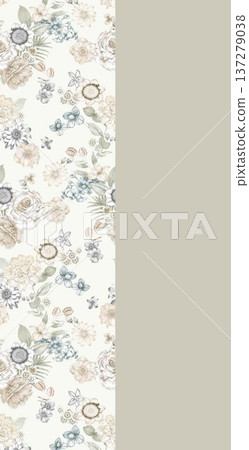 background with shells 137279038