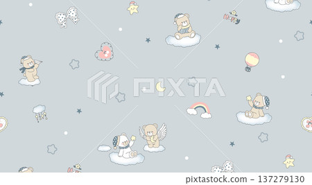 Delicate Pastel Floral Watercolor Wallpaper Patterns With Soft Romantic Blooms And Gentle Botanical Motifs 137279130