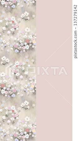 Delicate Pastel Floral Watercolor Wallpaper Patterns With Soft Romantic Blooms And Gentle Botanical Motifs 137279142
