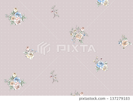 Delicate Pastel Floral Watercolor Wallpaper Patterns With Soft Romantic Blooms And Gentle Botanical Motifs 137279183