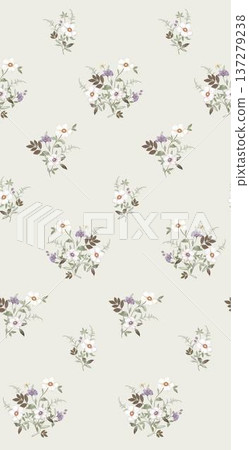 Delicate Pastel Floral Watercolor Wallpaper Patterns With Soft Romantic Blooms And Gentle Botanical Motifs 137279238