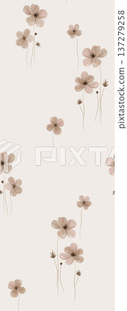 Delicate Pastel Floral Watercolor Wallpaper Patterns With Soft Romantic Blooms And Gentle Botanical Motifs 137279258