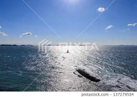 View of the south from Cape Hado, Minamichita Town, Aichi Prefecture 137279584