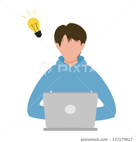 靈感源自年輕男子的插畫 137279627