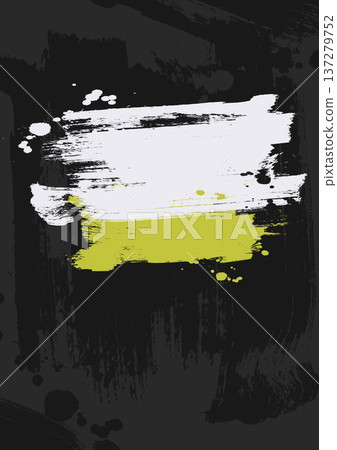 Abstract black white yellow brush background Abstract black white yellow brush background 137279752
