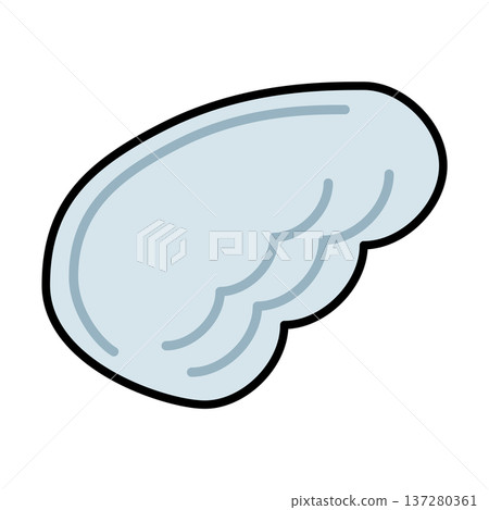 Simple and cute feather/wing illustrations 137280361