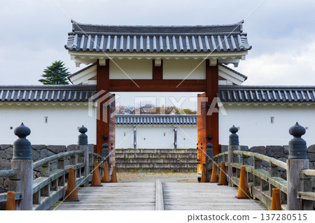 Autumn in Yamagata City, Yamagata Prefecture, Autumn leaves at Kasumijo Park, Yamagata Castle ruins Autumn in Yamagata City, Yamagata Prefecture, Autumn leaves at Kasumijo Park, Yamagata Castle ruins 137280515