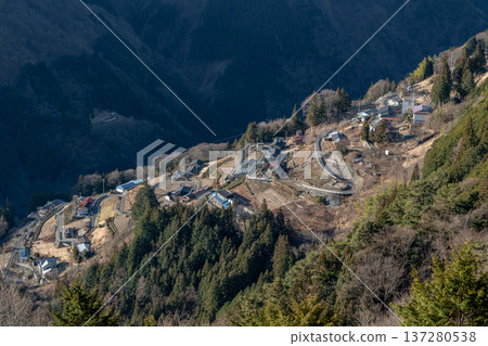 View of Shimoguri Village from Ogibira Observatory View of Shimoguri Village from Ogibira Observatory 137280538