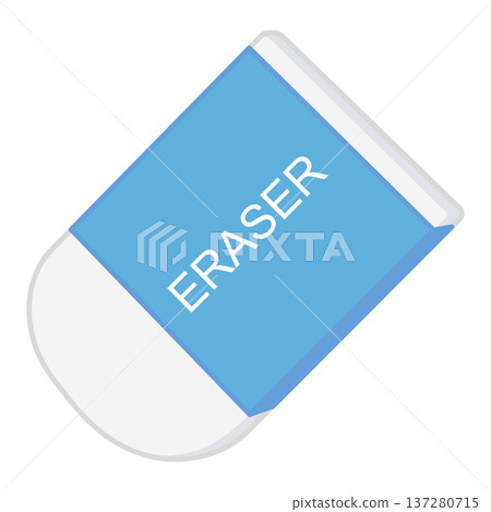Simple eraser illustration, no lines Simple eraser illustration, no lines 137280715