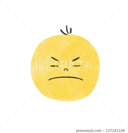 圓形圖示風格的憤怒惱怒表情 圓形圖示風格的憤怒惱怒表情 137281100