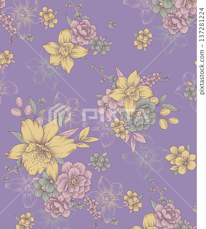 Delicate Pastel Floral Watercolor Vertical Designs With Soft Romantic Blooms And Gentle Botanical Motifs 137281224