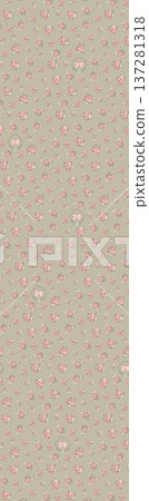 Delicate Pastel Floral Watercolor Vertical Designs With Soft Romantic Blooms And Gentle Botanical Motifs 137281318