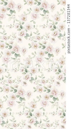 Delicate Pastel Floral Watercolor Vertical Designs With Soft Romantic Blooms And Gentle Botanical Motifs Delicate Pastel Floral Watercolor Vertical Designs With Soft Romantic Blooms And Gentle Botanical Motifs 137281344