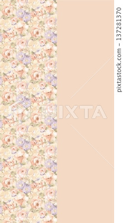 Delicate Pastel Floral Watercolor Vertical Designs With Soft Romantic Blooms And Gentle Botanical Motifs Delicate Pastel Floral Watercolor Vertical Designs With Soft Romantic Blooms And Gentle Botanical Motifs 137281370