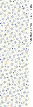 Delicate Pastel Floral Watercolor Vertical Designs With Soft Romantic Blooms And Gentle Botanical Motifs 137281382