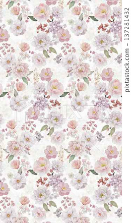 Delicate Pastel Floral Watercolor Vertical Designs With Soft Romantic Blooms And Gentle Botanical Motifs Delicate Pastel Floral Watercolor Vertical Designs With Soft Romantic Blooms And Gentle Botanical Motifs 137281432