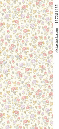 Delicate Pastel Floral Watercolor Vertical Designs With Soft Romantic Blooms And Gentle Botanical Motifs Delicate Pastel Floral Watercolor Vertical Designs With Soft Romantic Blooms And Gentle Botanical Motifs 137281485