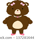 Teddy bear girl cute  137281644