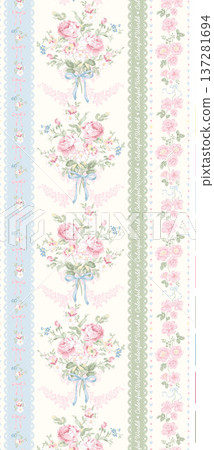Delicate Pastel Floral Watercolor Vertical Designs With Soft Romantic Blooms And Gentle Botanical Motifs Delicate Pastel Floral Watercolor Vertical Designs With Soft Romantic Blooms And Gentle Botanical Motifs 137281694