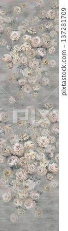 Delicate Pastel Floral Watercolor Vertical Designs With Soft Romantic Blooms And Gentle Botanical Motifs Delicate Pastel Floral Watercolor Vertical Designs With Soft Romantic Blooms And Gentle Botanical Motifs 137281709