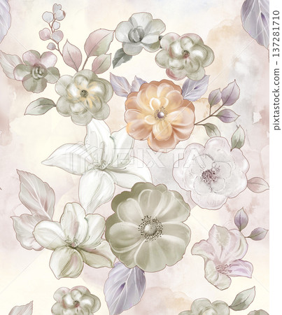 Delicate Pastel Floral Watercolor Vertical Designs With Soft Romantic Blooms And Gentle Botanical Motifs Delicate Pastel Floral Watercolor Vertical Designs With Soft Romantic Blooms And Gentle Botanical Motifs 137281710