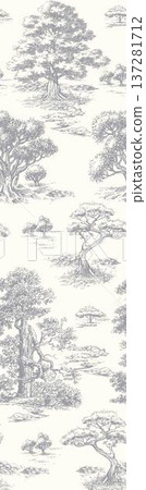 Delicate Pastel Floral Watercolor Vertical Designs With Soft Romantic Blooms And Gentle Botanical Motifs 137281712
