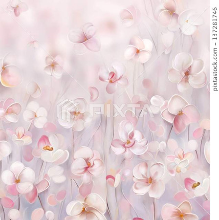 Delicate Pastel Floral Watercolor Vertical Designs With Soft Romantic Blooms And Gentle Botanical Motifs 137281746