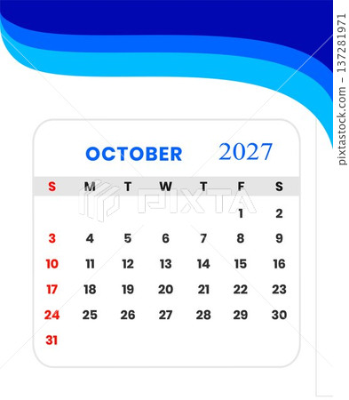 2027 calendar template 137281971