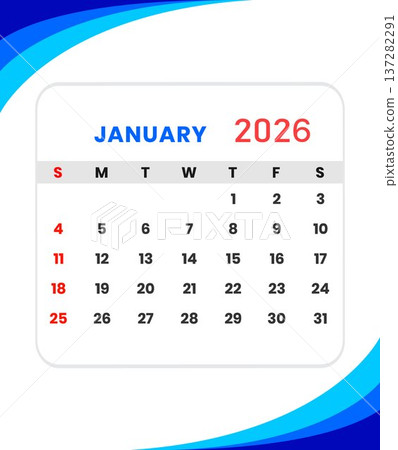 Jnanuary 2026 calendar template Jnanuary 2026 calendar template 137282291