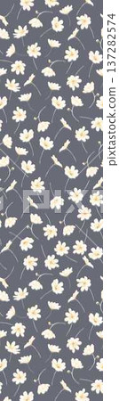 seamless pattern with branches of leaves 137282574