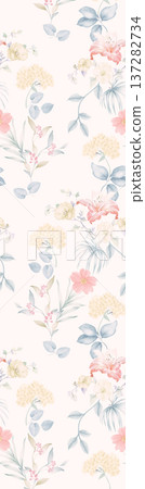 seamless pattern with coral reef and rubber 137282734