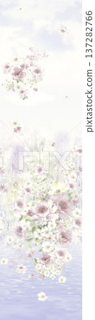 seamless pattern with coral reef and rubber 137282766