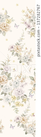 seamless pattern with coral reef and rubber seamless pattern with coral reef and rubber 137282767