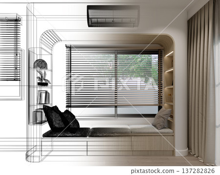 modern living room interior design, 3d rendering modern living room interior design, 3d rendering 137282826