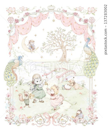 seamless pattern with flowers 137283002