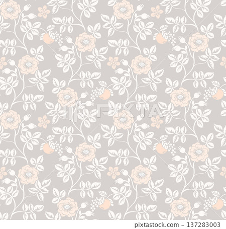 seamless pattern with flowers seamless pattern with flowers 137283003
