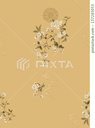 seamless pattern with flowers seamless pattern with flowers 137283053