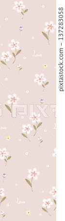 seamless pattern with flowers 137283058