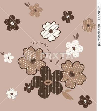 seamless pattern with flowers 137283059