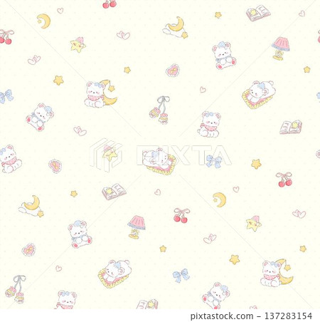 vintage style of tapestry flowers fabric pattern 137283154